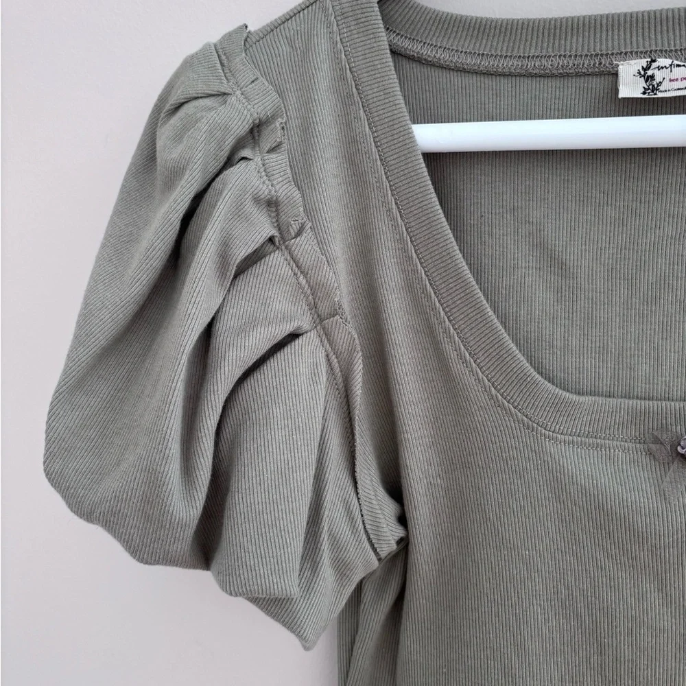NWOT FP‎ intimately | downtime bodysuit In sage